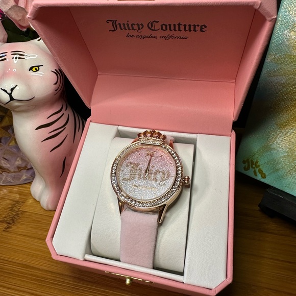 Juicy Couture Pink Crystal Embellished Watch 👑 - Picture 5 of 9
